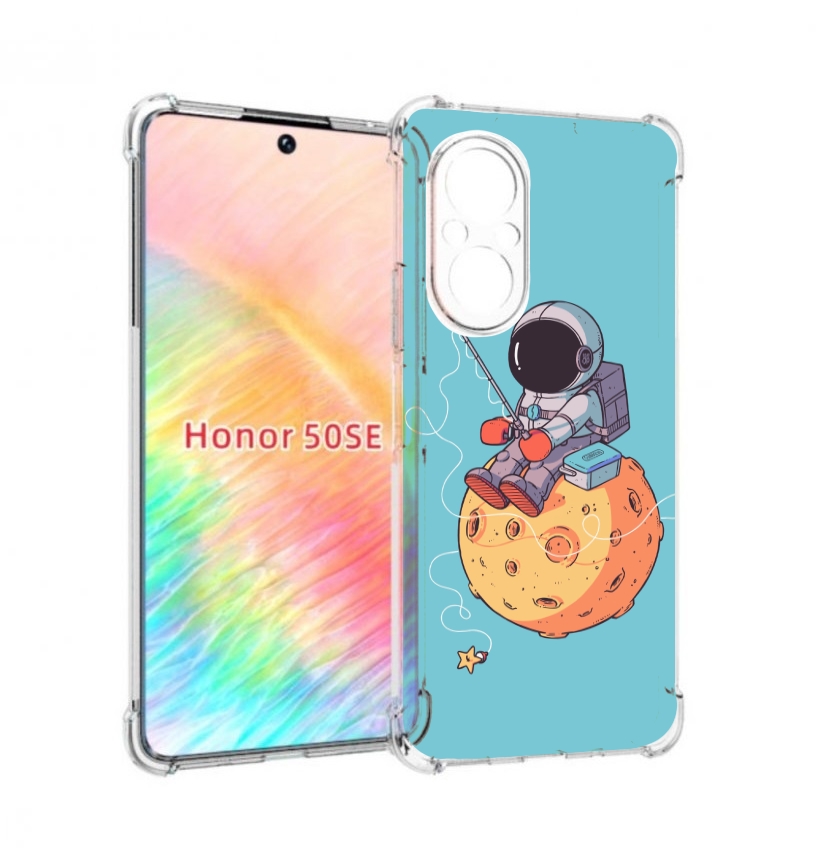 

Чехол бампер MyPads астронавт ловит звезду для Honor 50 SE проти, Прозрачный, Tocco