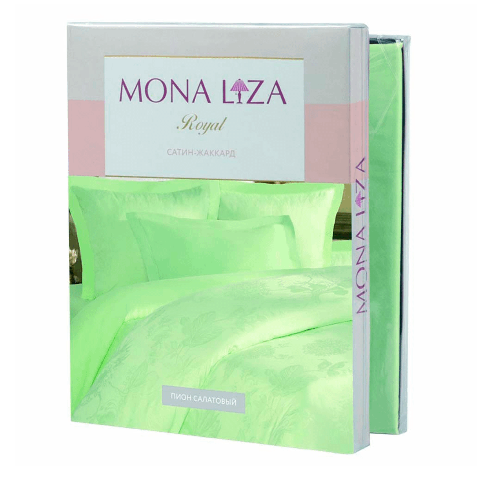 

Комплект постельного белья Mona Liza Royal Ромб 2 сп сатин мятный 5438-13