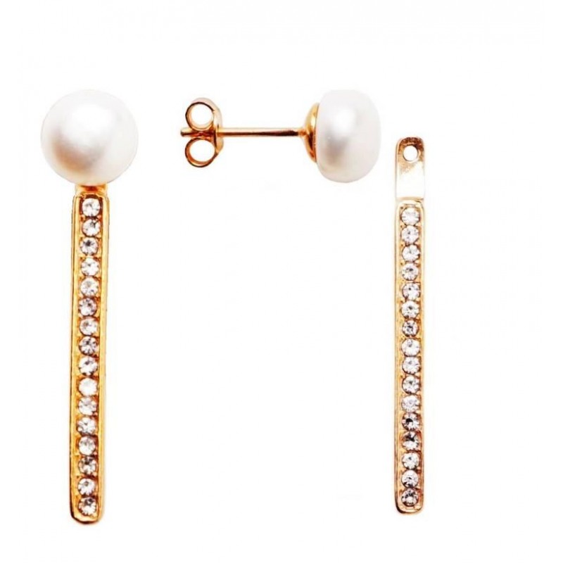 

Серьги женские Жемчужина "Lamelle" позолота жемчуг белый, 00000087