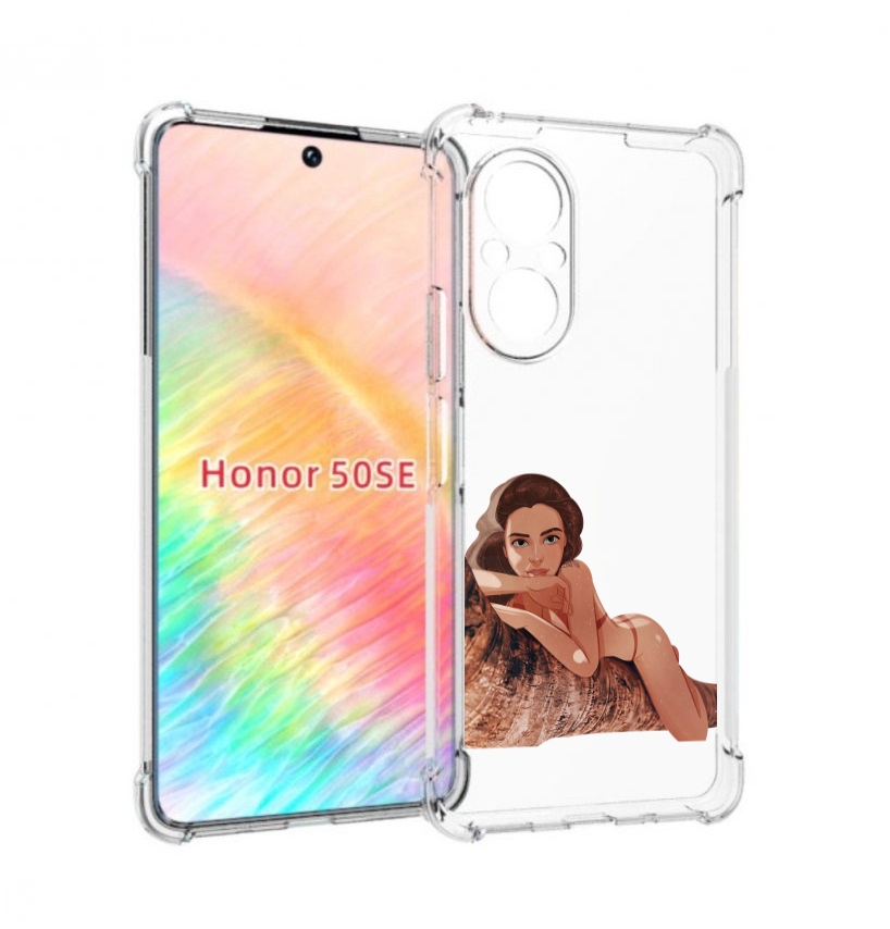 

Чехол бампер MyPads амазонка-на-дереве для Honor 50 SE противоуд, Прозрачный, Tocco