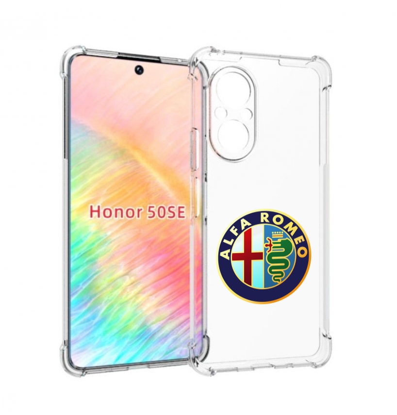 

Чехол бампер MyPads альфа-ромео-2 мужской для Honor 50 SE против, Прозрачный, Tocco