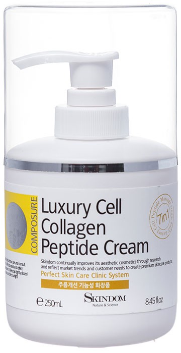 фото Skindom luxury cell collagen peptide cream крем коллагеновый с пептидами, 250 мл