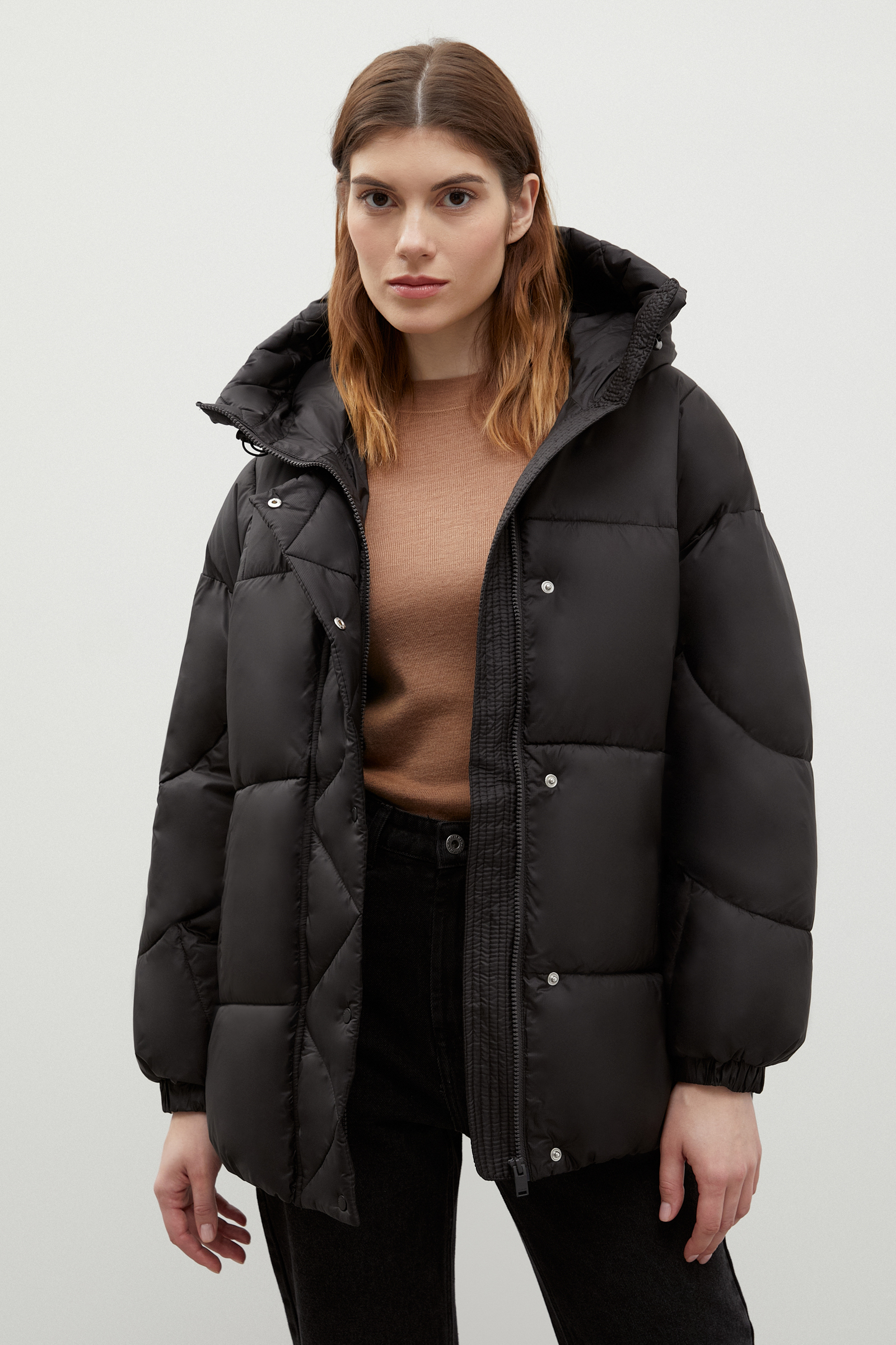 

Куртка женская Finn-Flare FWC11085 черная L, Черный, FWC11085