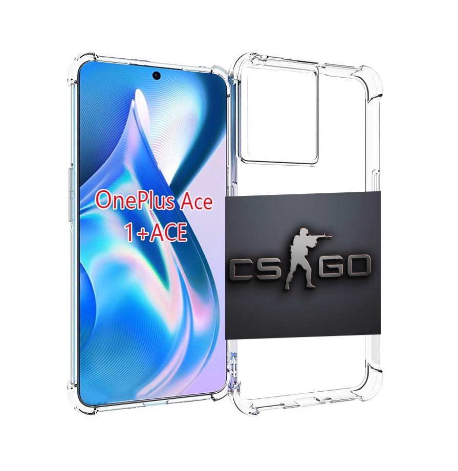 

Чехол MyPads CS go логотип мужской для OnePlus Ace, Прозрачный, Tocco