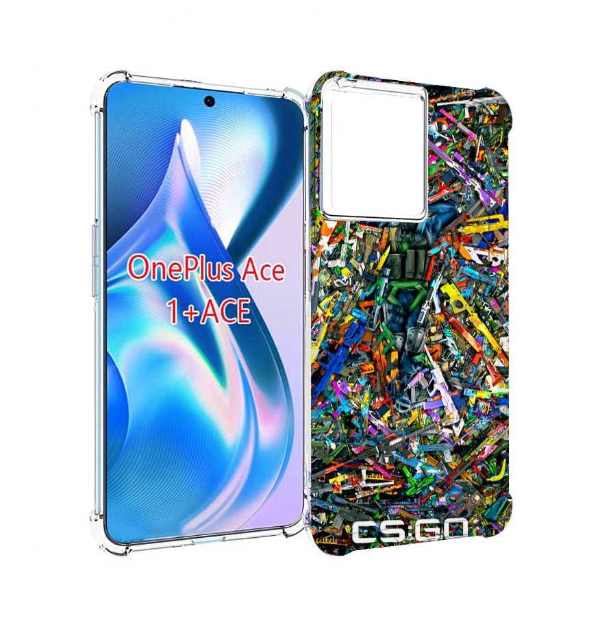

Чехол MyPads CS GO guns skins мужской для OnePlus Ace, Прозрачный, Tocco