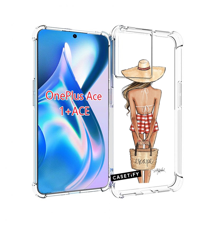 

Чехол MyPads CASETiFY женский для OnePlus Ace, Прозрачный, Tocco
