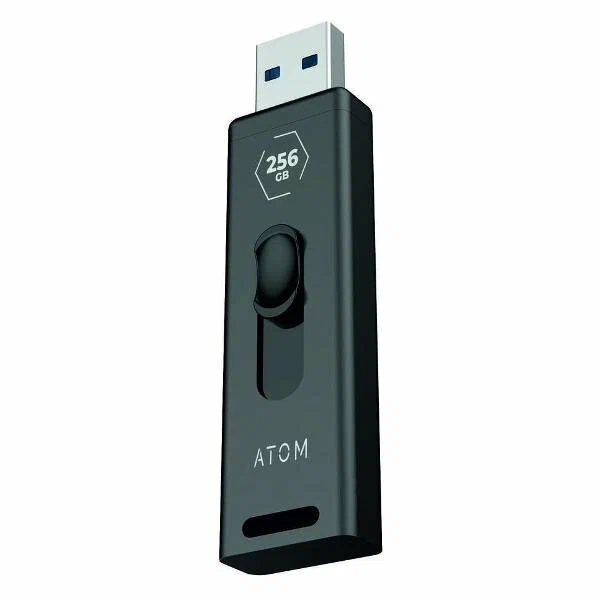 

Внешний SSD диск Atom 256 ГБ (256GB USB3.2 AEXSSDP15256GBK), Черный
