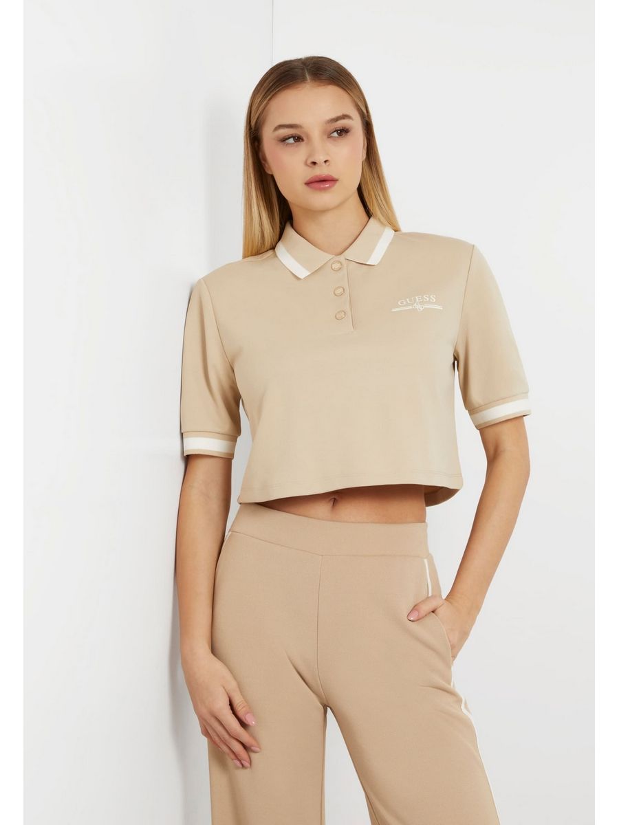 

Футболка женская Guess GU121D1UE бежевая M, Бежевый, GU121D1UE