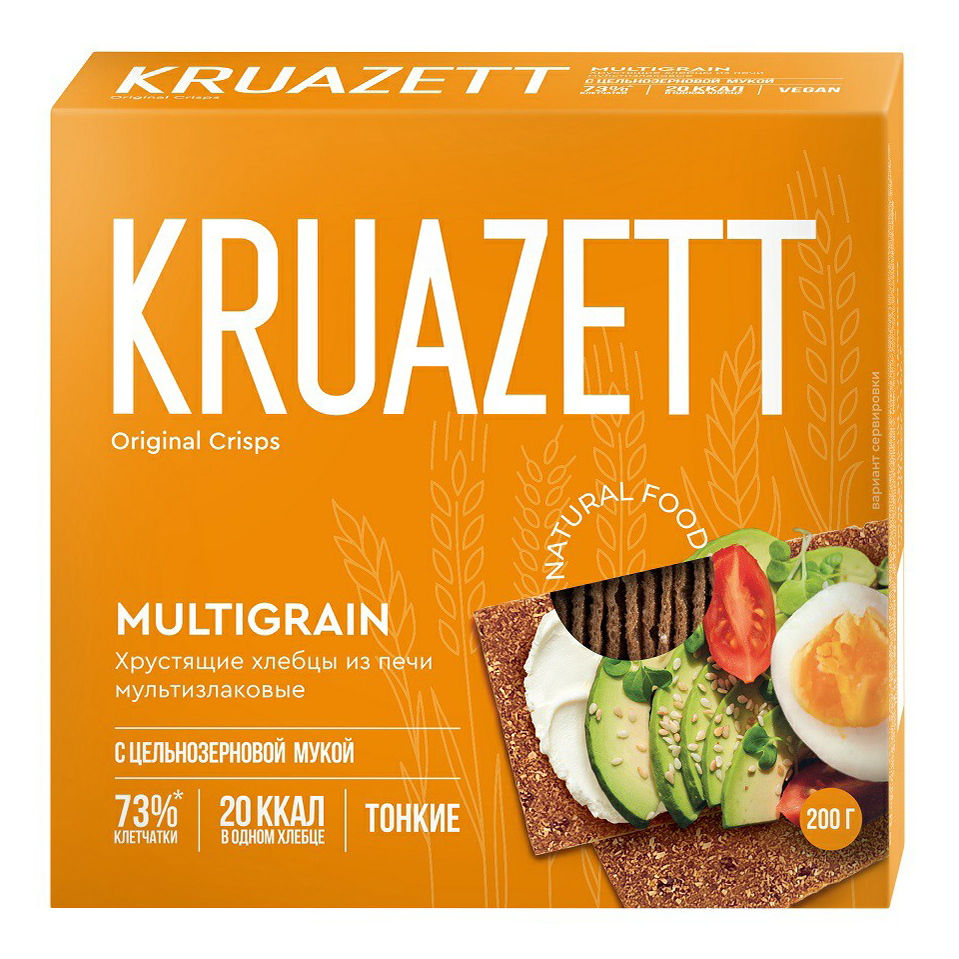 Хлебцы мультизлаковые Kruazett тонкие 200 г