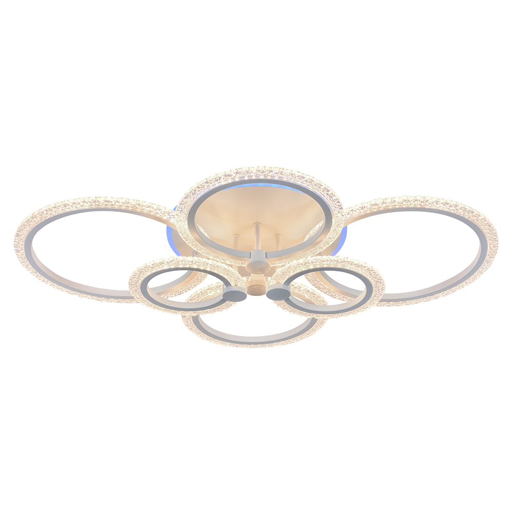 фото Светодиодная люстра 8003/6 wht 132w+11w rgb profit light