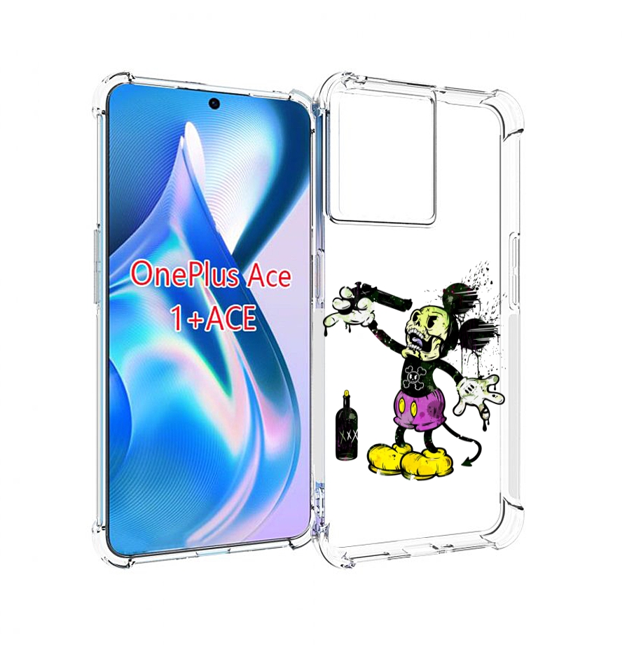 

Чехол MyPads Драг Микки для OnePlus Ace, Прозрачный, Tocco