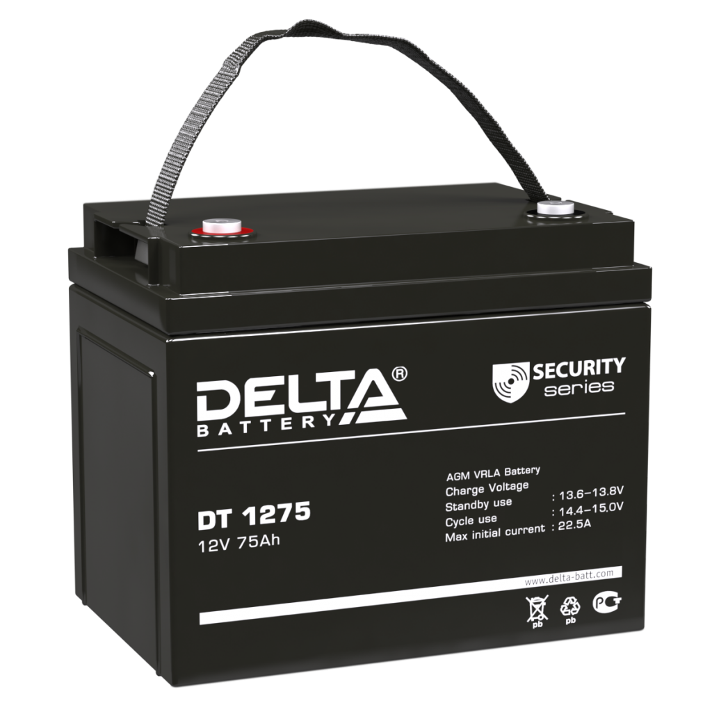 Аккумулятор Delta DT 1275 12v 75Ah