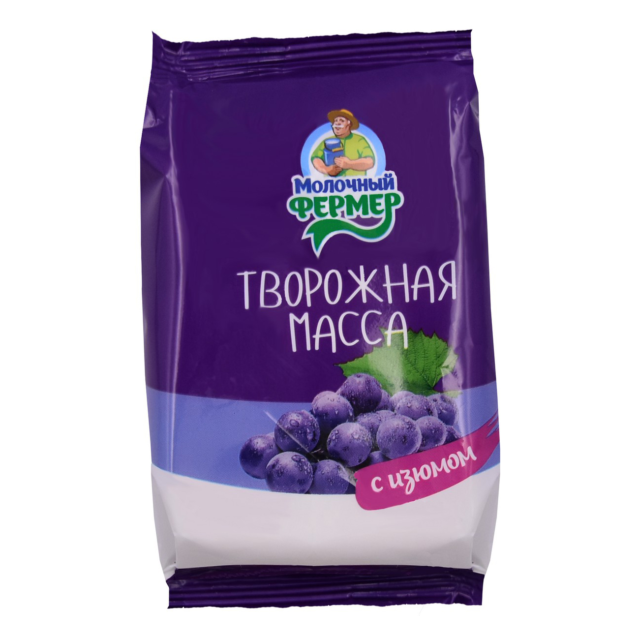 

Творожная масса Молочный фермер с изюмом 17% БЗМЖ 180 г