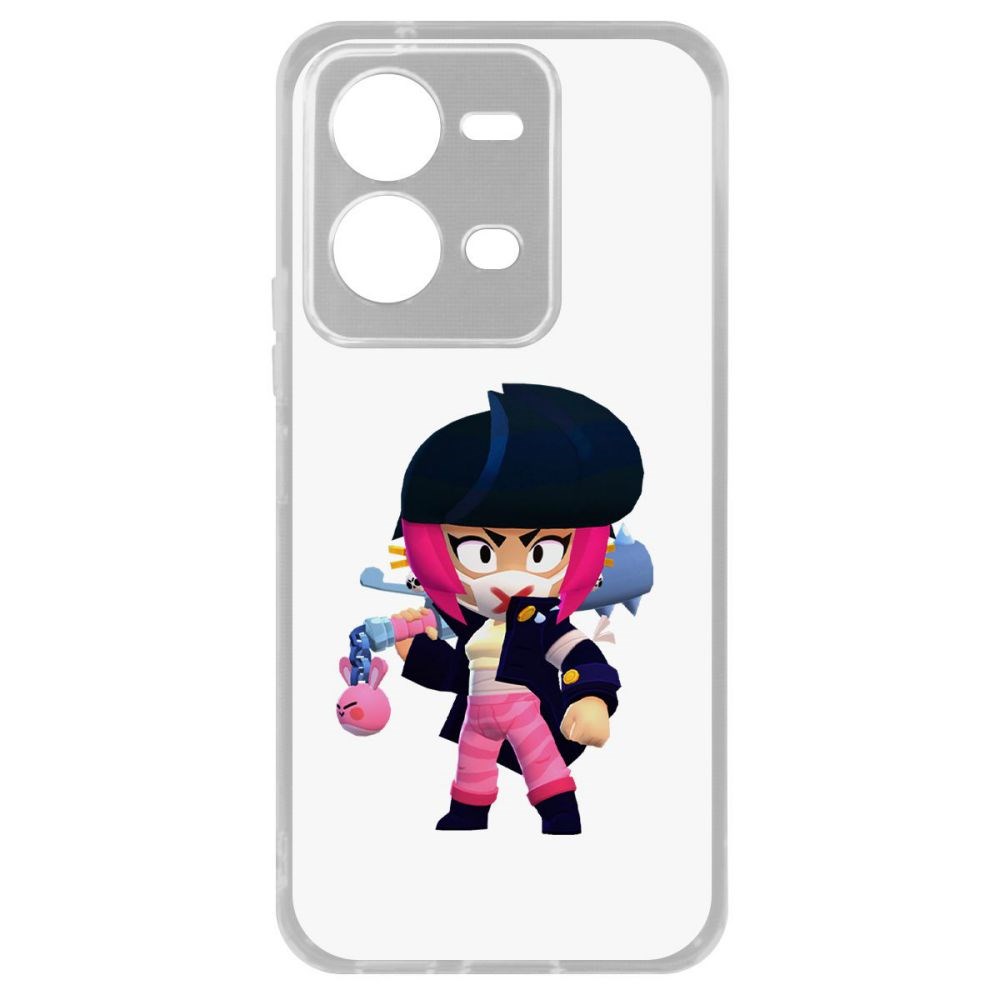 

Чехол Brawl Stars-Ужасная Биби для Vivo V25e, Прозрачный