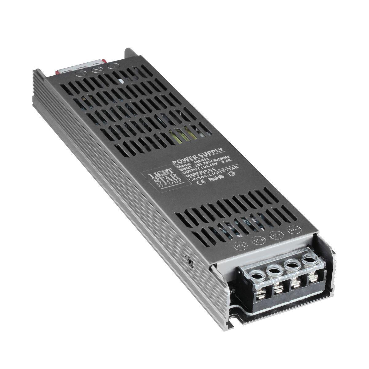 

Блок питания Lightstar 48V 400W IP20 8,3A 448401, Серый