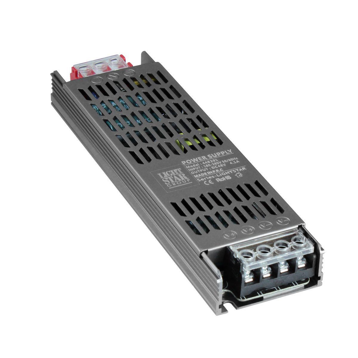 

Блок питания Lightstar 48V 200W IP20 4,1A 448201, Серый