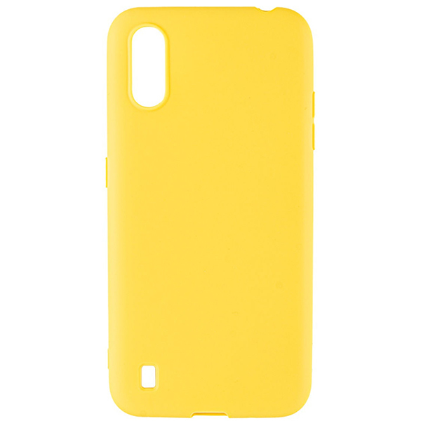 

Силиконовый чехол для Samsung Galaxy A01 Soft Case Желтый