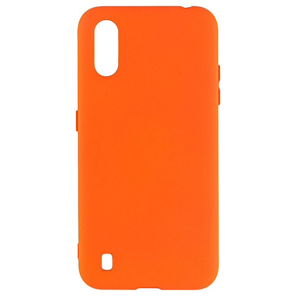 

Силиконовый чехол для Samsung Galaxy A01 Soft Case Оранжевый