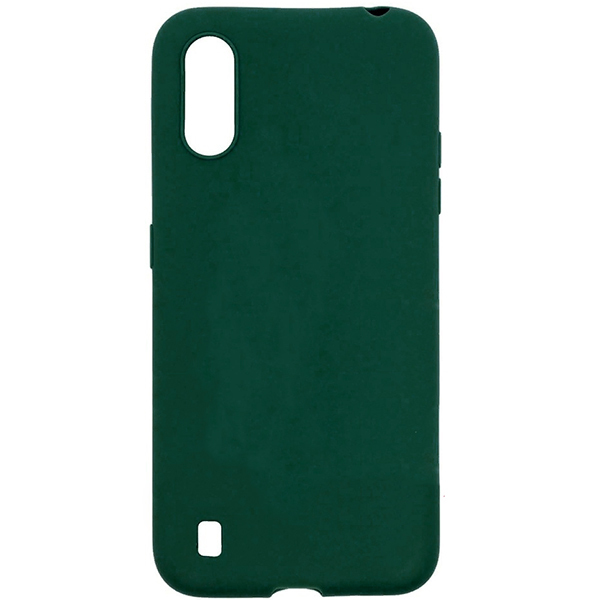 

Силиконовый чехол для Samsung Galaxy A01 Soft Case Темно зеленый
