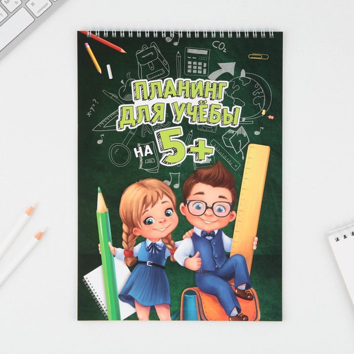 

Планер школьника ArtFox вертикальный Учись на 5+, А4, 12 листов