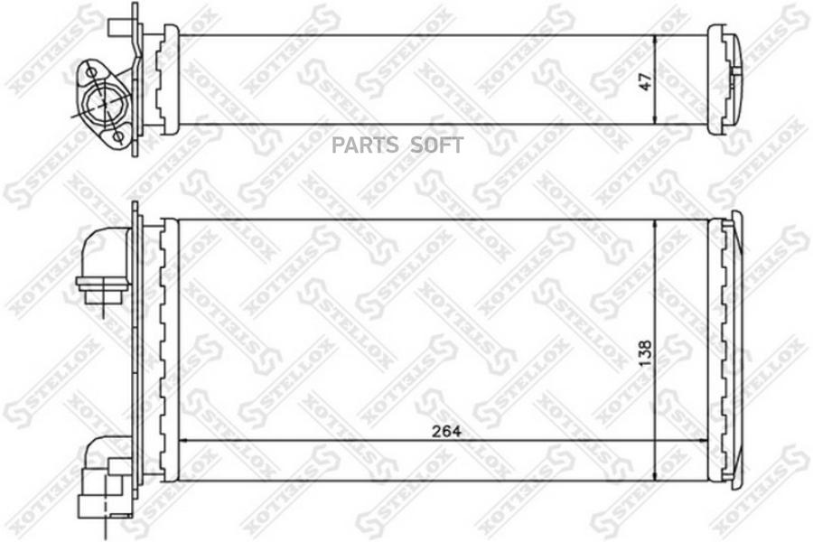 

10-35078-SX_радиатор печки BMW E30 1.6-2.5 82-93