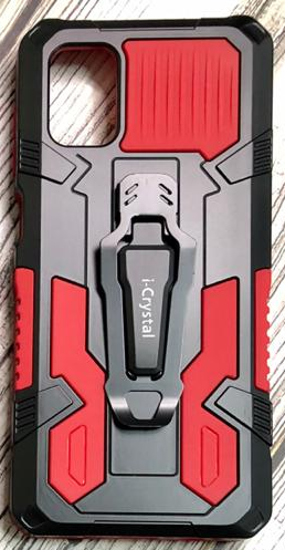 

Накладка i-Crystal для Samsung Galaxy M51 M515 2020 черный-красный, Samsung Galaxy M51
