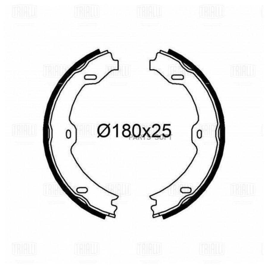 

Колодки Торм. Для А/М Mercedes E (W211) (02-) Барабан. Ст. Торм. 180x25 (Gf 4609) Trialli