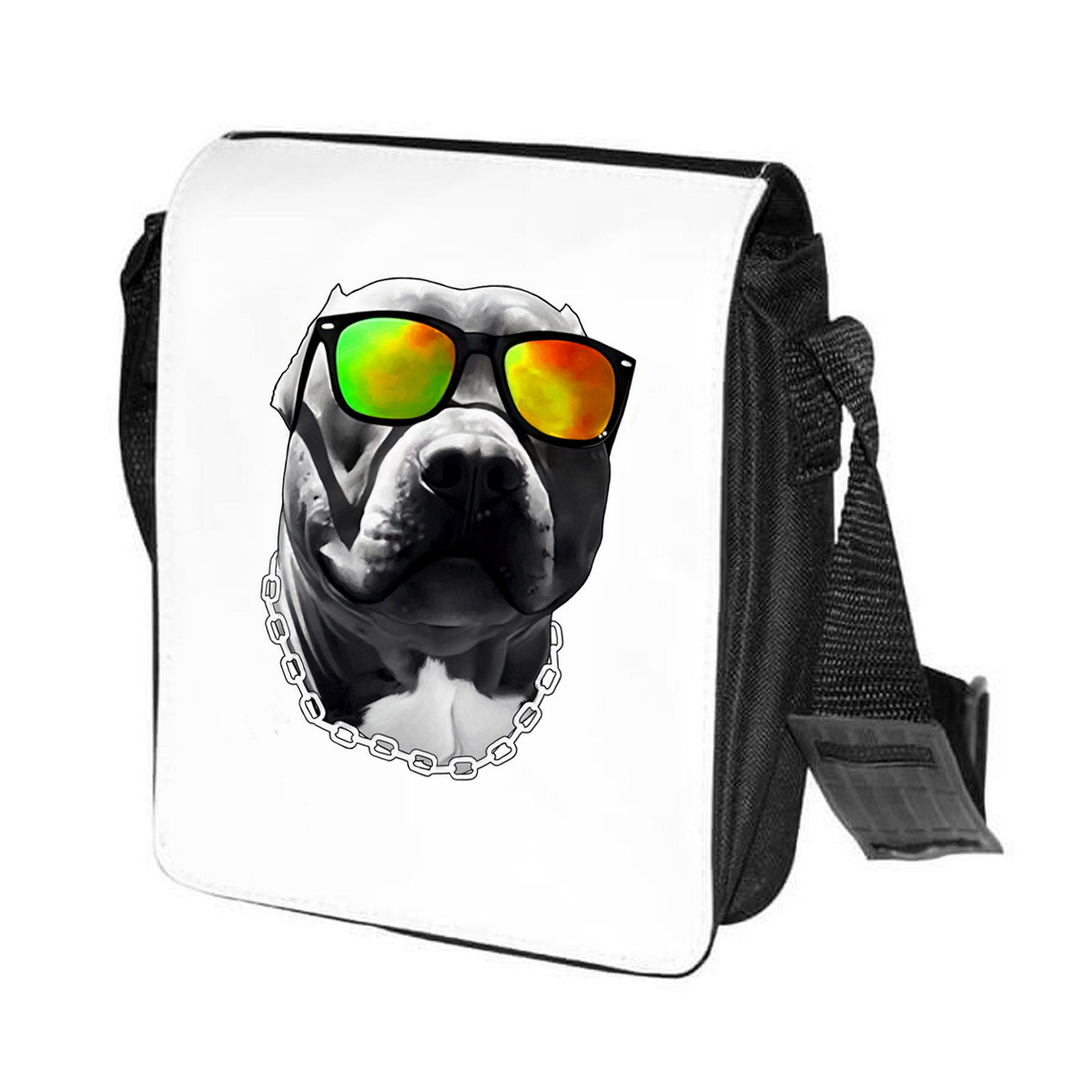 

Сумка унисекс CoolPodarok CN015868 черно-белый, Черный;белый, CN015868