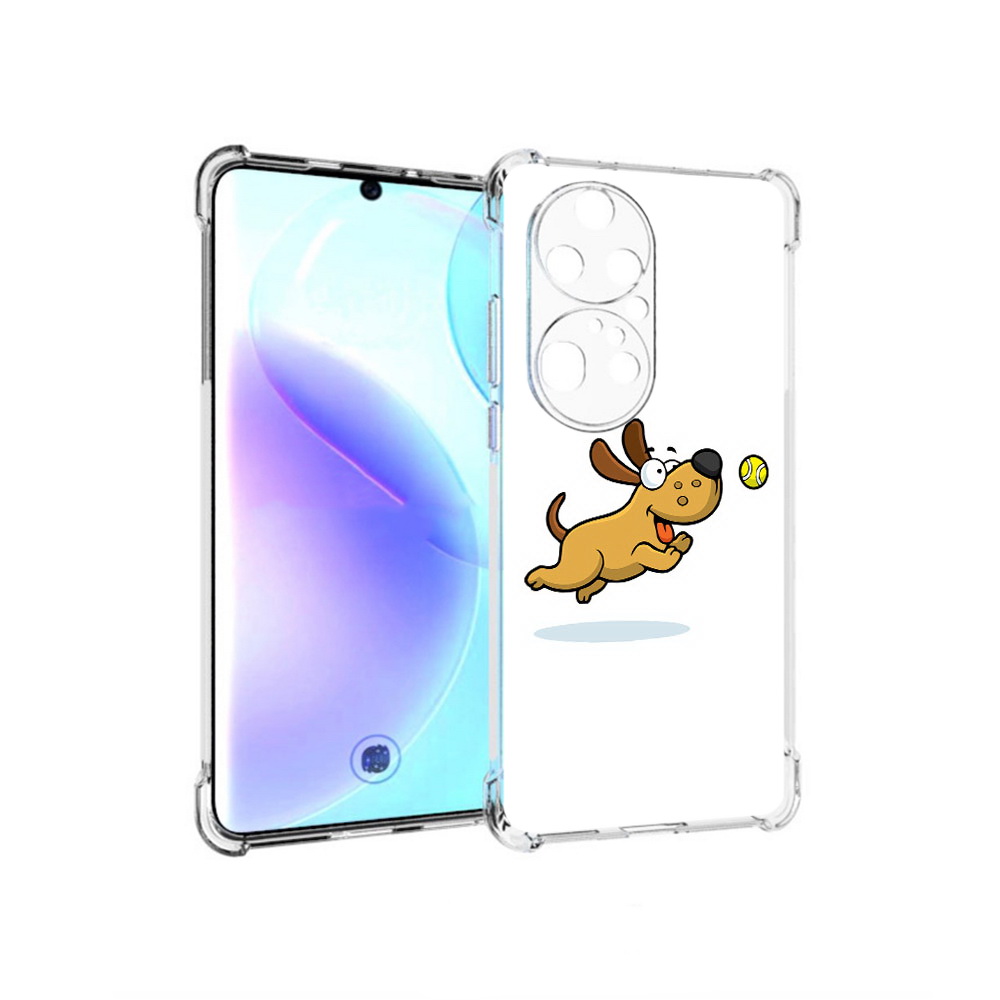 

Чехол MyPads Tocco для Huawei P50 Pro пёсик, Прозрачный, Tocco