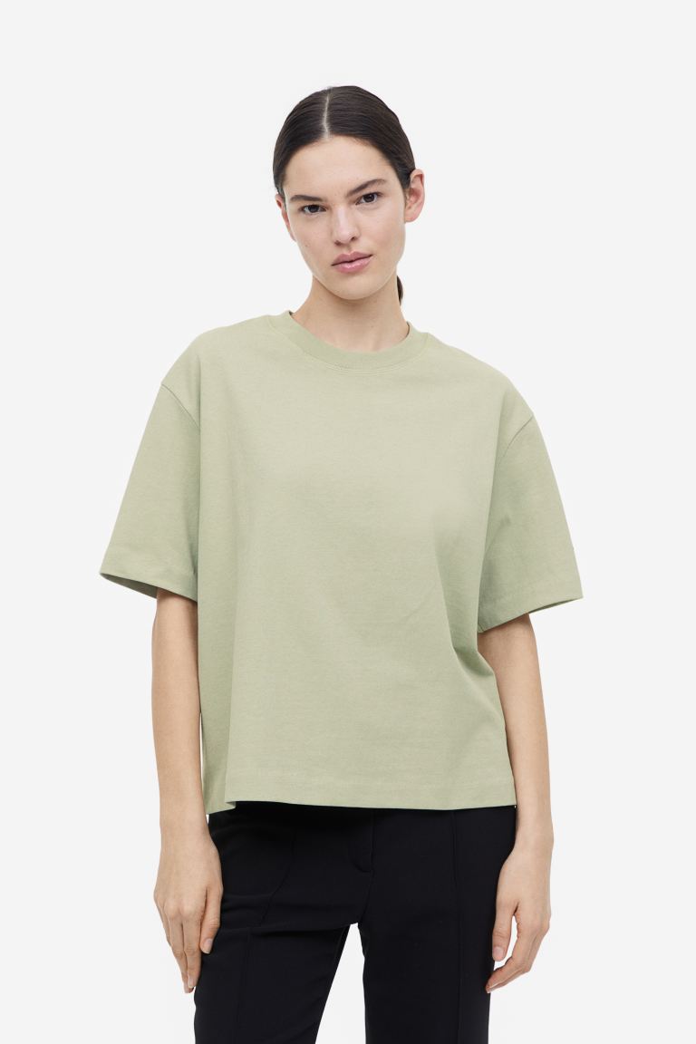 

Футболка женская H&M 1145159003 зеленая L, 1145159003