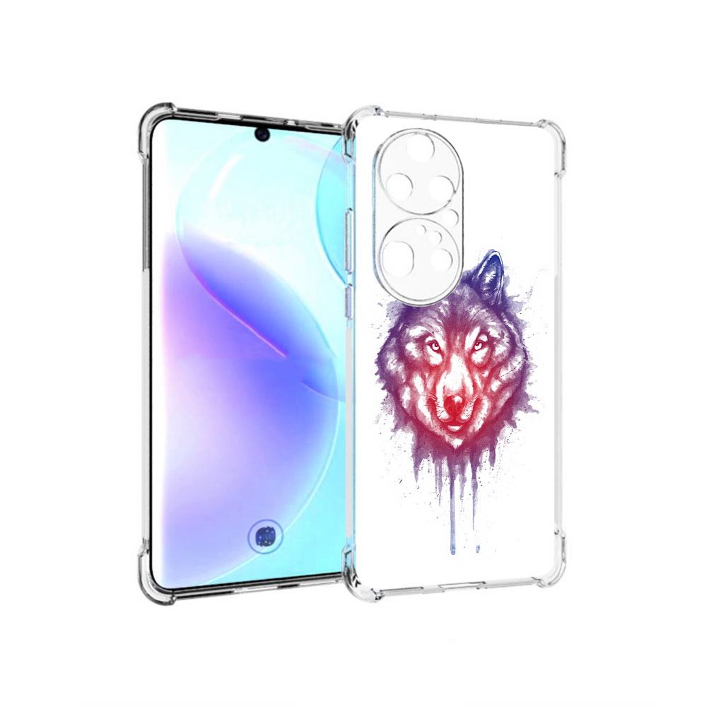 

Чехол MyPads Tocco для Huawei P50 Pro пушистый волк, Прозрачный, Tocco