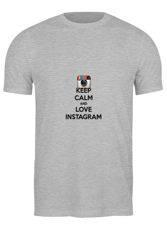 

Футболка мужская Instagram 3703452 Printio серая M, Instagram 3703452