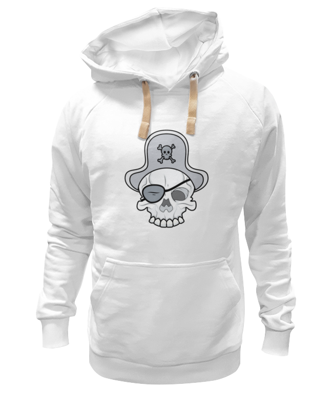 

Худи унисекс Printio Пират белое 2XL, Белый, Пират