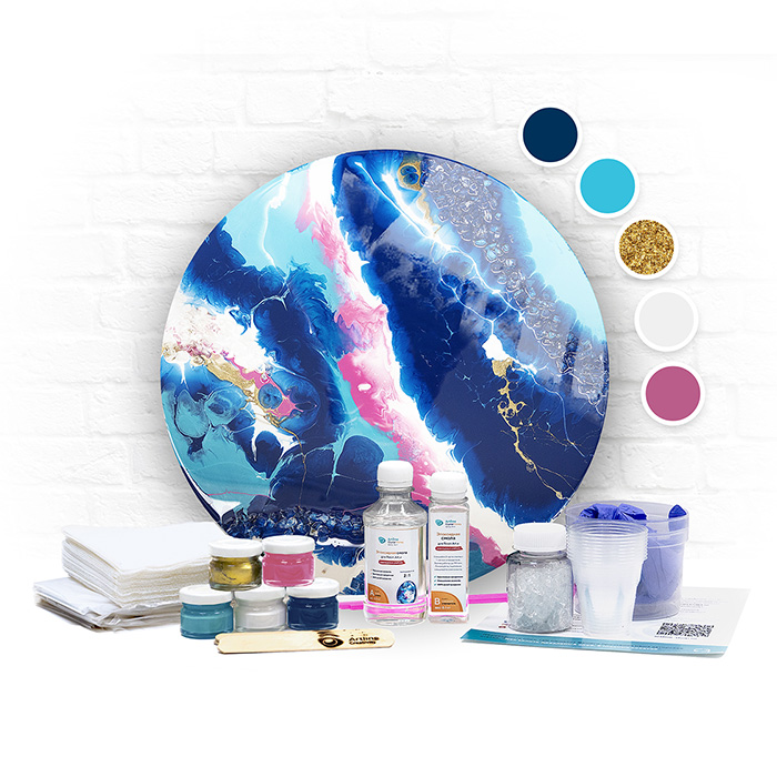 фото Набор для создания картины resin art premium, 40 см, №11 artline creativity