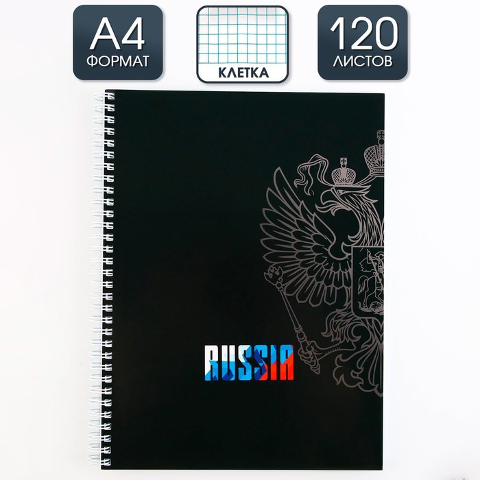 

ArtFox STUDY Колледж-тетрадь А4, 120 листов на спирали, «Россия», обложка мелованный карто