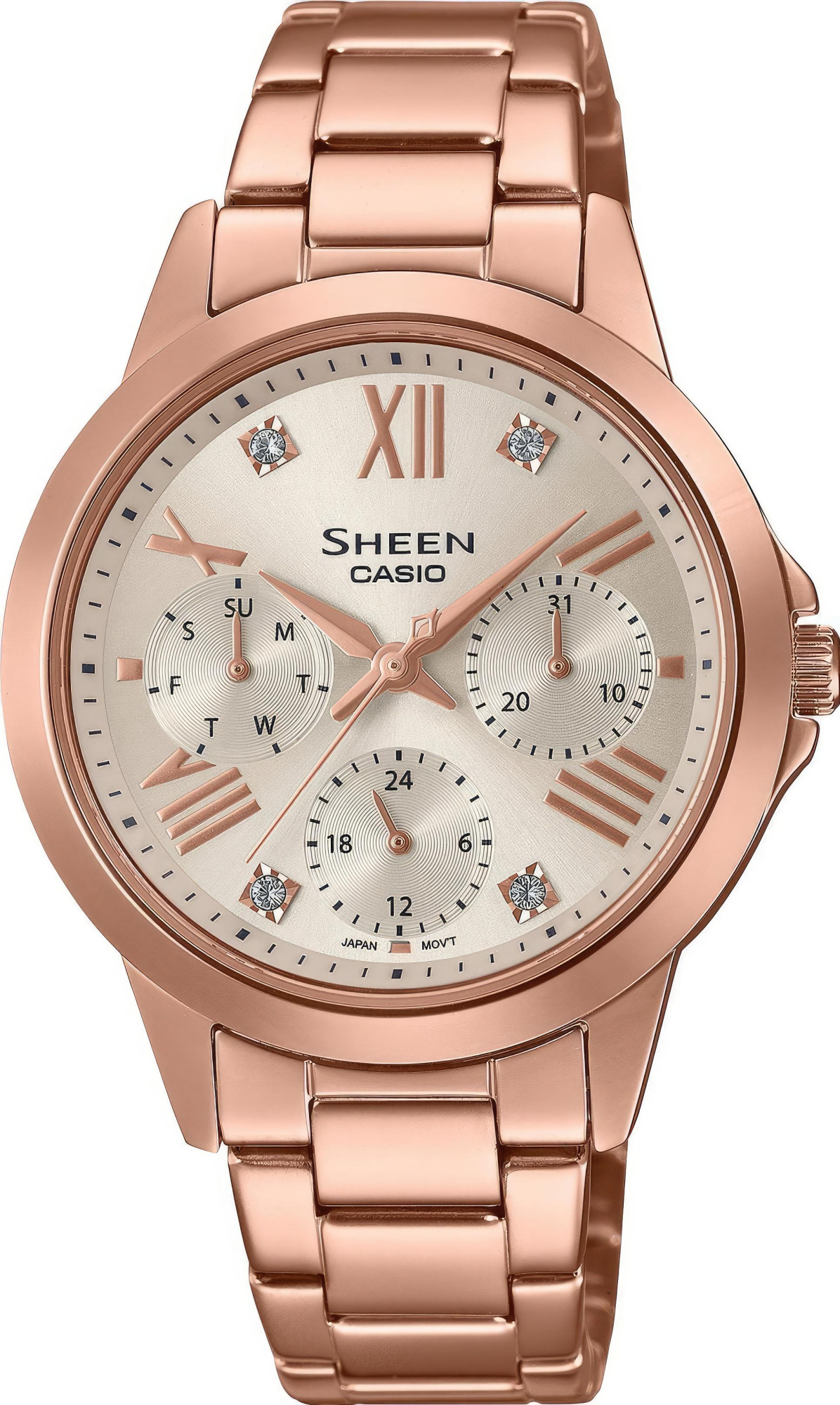 

Наручные часы женские Casio SHE-3516PG-9A, SHE-3516PG-9A