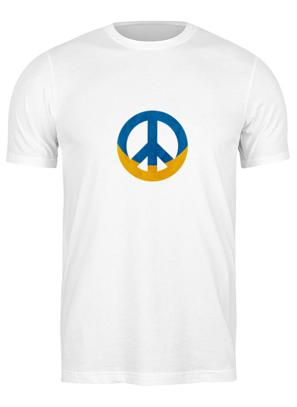 

Футболка мужская Ukraine peace 3703433 Printio белая M, Ukraine peace 3703433