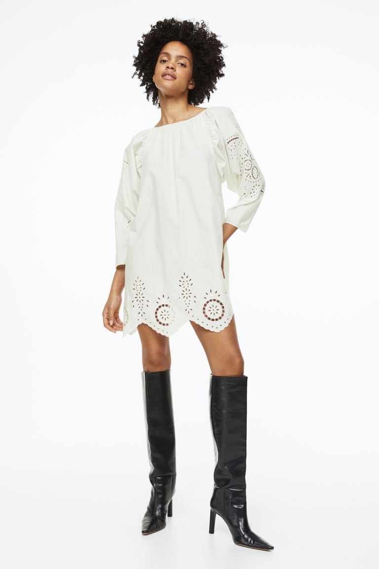 

Платье женское H&M 1145060001 белое XS (доставка из-за рубежа), 1145060001