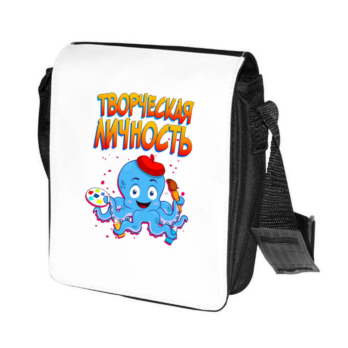 

Сумка унисекс CoolPodarok CN015554 черно-белый, Черный;белый, CN015554