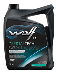 

WOLF OIL Масло моторное OFFICIALTECH 5W30 C1 5L FORD WSS-M2C934-B, JAGUAR-LAND ROVER STJLR