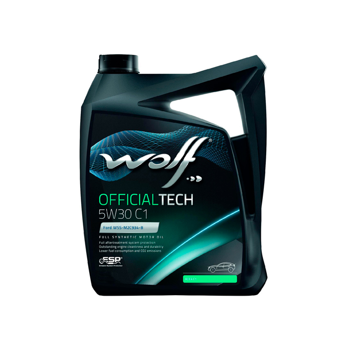 фото Моторное масло wolf officialtech c1 5w30 4 л