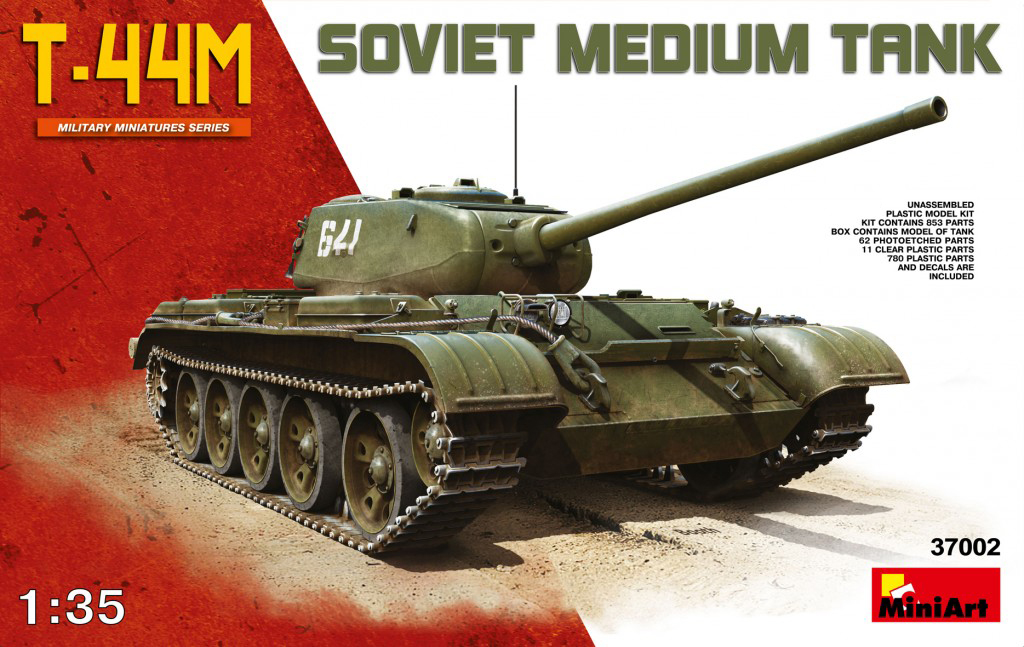 

Сборная модель MiniArt 1/35 Т-44М Советский средний танк T-44M SOVIET MEDIUM TANK 37002