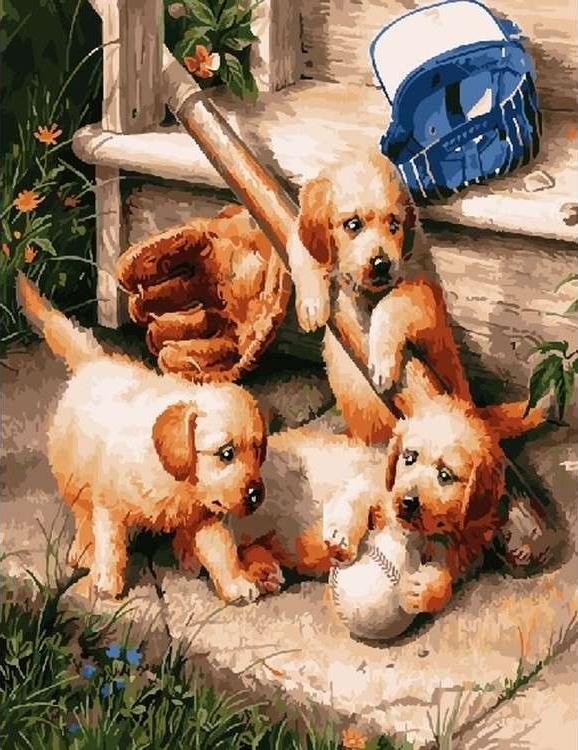 

Картина по номерам Color Kit Бейсболисты, 40x50, Бейсболисты