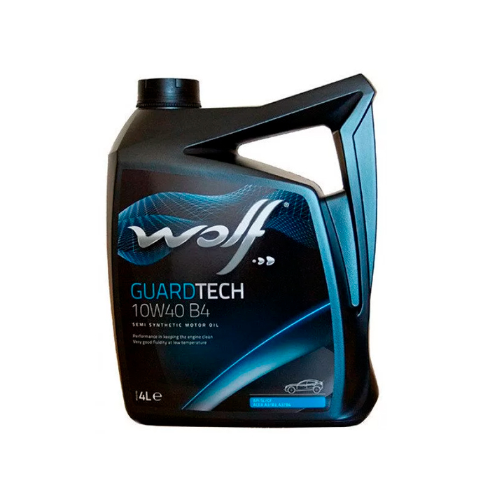 

Моторное масло Wolf GuardTech B4 10W40 4 л, GuardTech B4