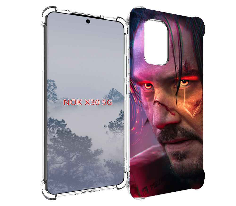 

Чехол MyPads cyberpunk 2077 Джонни Сильверхенд для Nokia X30 5G, Tocco