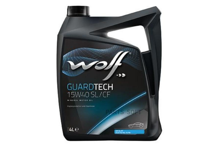 

WOLF OIL Моторное масло GUARDTECH 15W40 SL/CF 4L