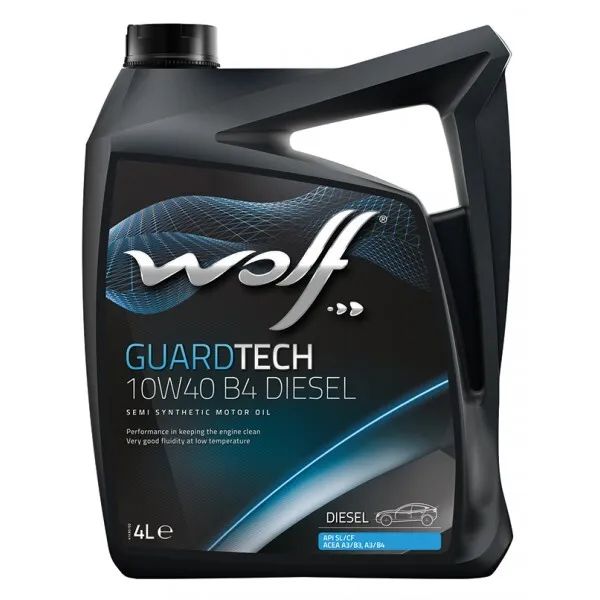 

WOLF OIL Моторное масло GUARDTECH 10W40 SN 4L