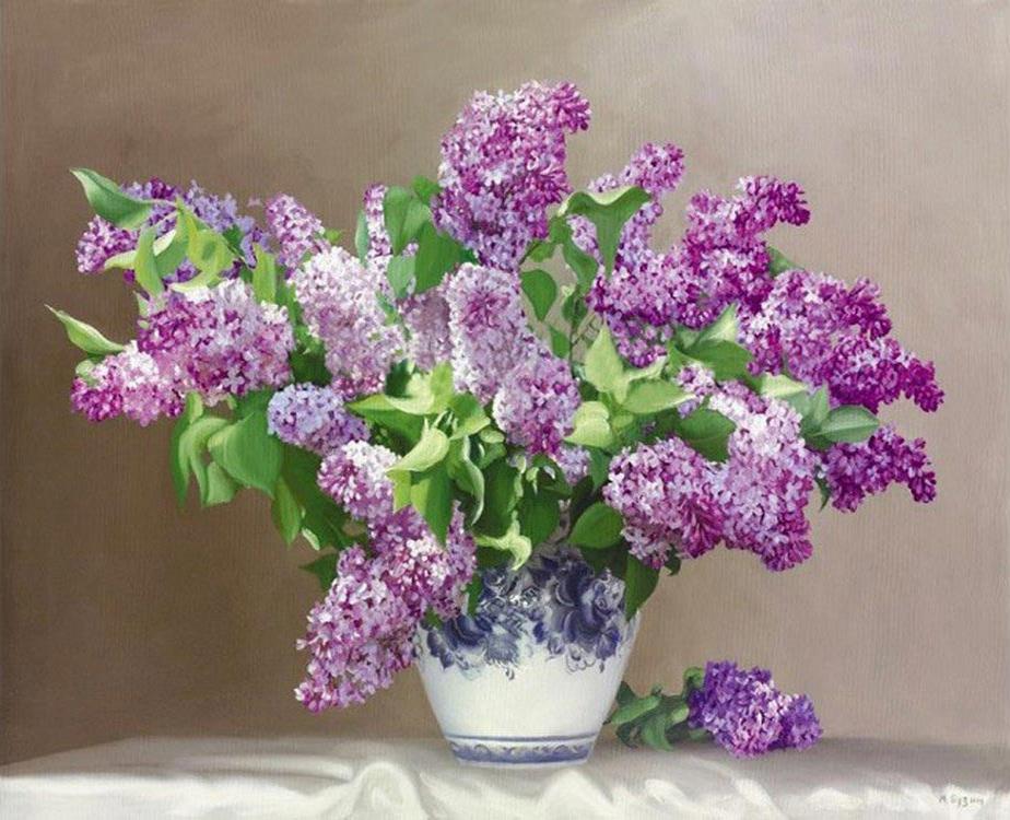 

Картина по номерам Molly Сирень, 40x50, Сирень