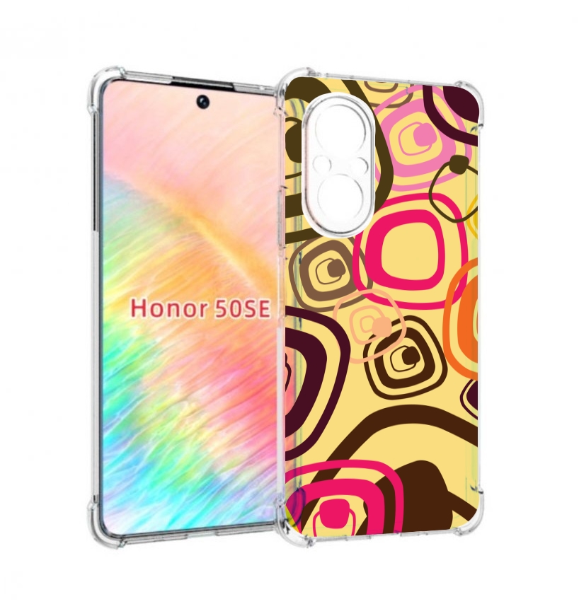 

Чехол бампер MyPads абстракция-на-желтом-фоне для Honor 50 SE пр, Прозрачный, Tocco