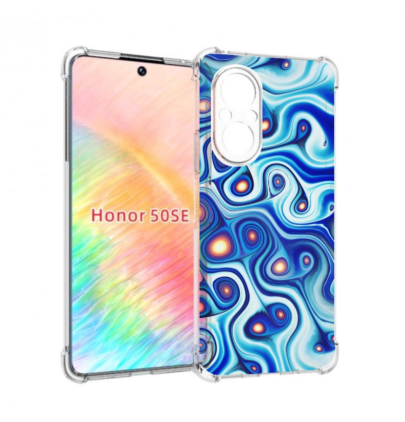 

Чехол бампер MyPads абстрактная-текстура для Honor 50 SE противо, Прозрачный, Tocco